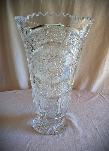 Vase sur pied - vase, cristal