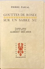 PASCAL. Pierre. Gouttes de