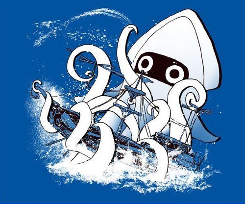 Mario pirates ship kraken - pirates,