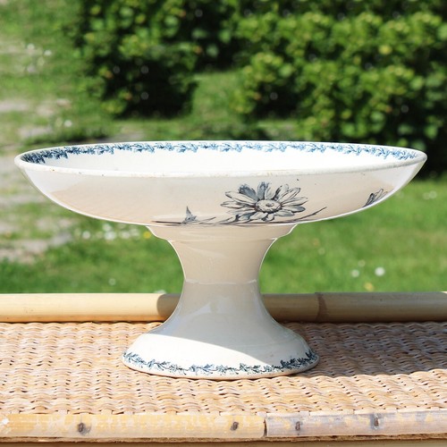 Ancien compotier faïence - compotier, en