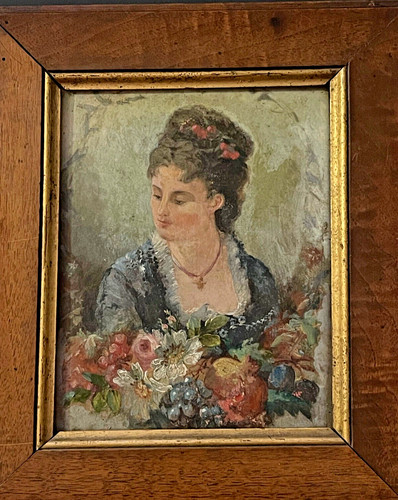 Tableau peinture xixe - xixe, portrait