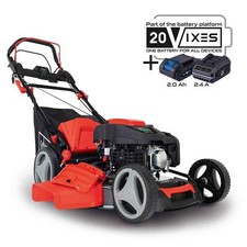 Tondeuse a gazon a essence demarrage electrique 225cc 53cm Scheppach ms225-53e