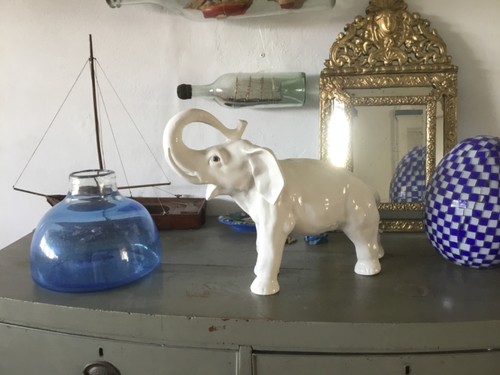 Grand elephant faience - elephant,