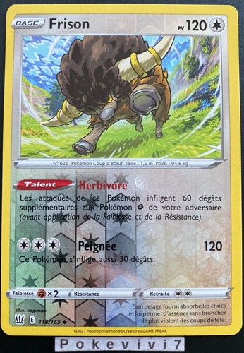 Carte pokemon frison 118 - pokemon,