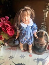 salopette bleu clair  poupee