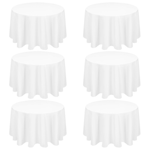 Lot blanche nappes rondes - nappes,