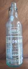 Bouteille Limonade Vintage HOKO Cabardes Aude 100 cl Sérigraphie Blanche
