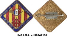 1° Bataillon de Chasseurs Pyrénéens,émail,listel bleu foncé,A.Augis St.B,(2052)