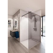 Paroi de douche en kit AURYS BALEARES GREY - Verre Timeless 8 mm trempé by Sa...