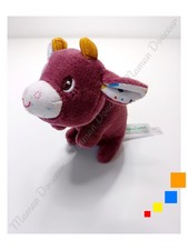 Peluche/Doudou Rosalie Vache Rose Bordeaux Blanc Mini Modèle 12cm - Lilliputiens