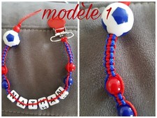 Attache sucette personnalisée Shamballa ballon 