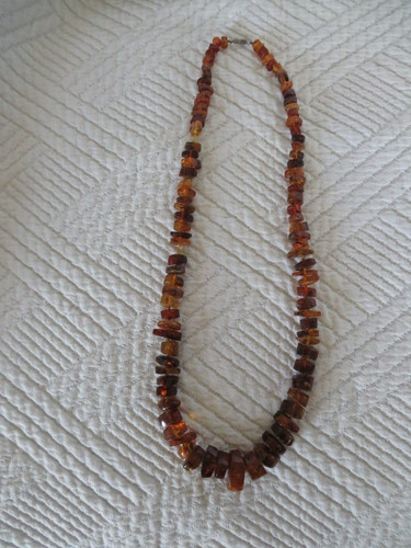 Ancien collier ambre 48gr - en,