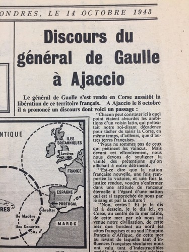 Ajaccio corse discours - discours, du