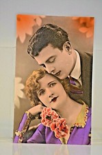 CPA CARTE POSTAL STE SAINTE CATHERINE DENTELLE AJOURE BONNET FILLE GARCON ANCIEN