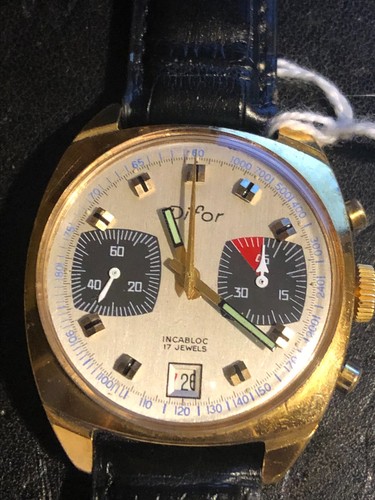 Chronographe difor plaqué - difor,