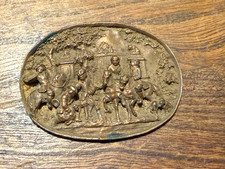 petite plaque ovale décor de