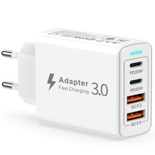 Chargeur Rapide USB C, 40W 4-Port Prise USB C Chargeur Multiple avec Dual PDQ...