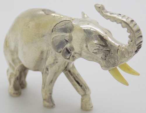 éléphant miniature argent - Éléphant,