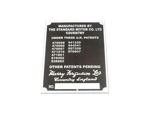 Plaque données compatible - de,