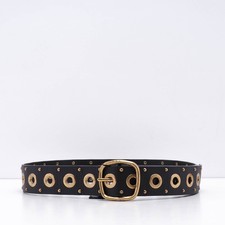 Maje Ceinture Femme Cuir Noir