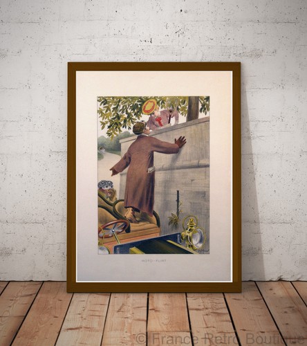 Poster affiche moto flirt - poster-affiche,