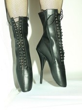 Ballet Boots À Talons Hauts En Cuir Synthétique 42 43 44 45 46 47 Bolingier 1086