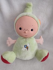 doudou peluche berchet lutin vert rouge papillon libellule poche dos  tbe 27cm