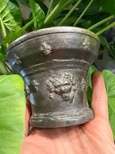 Mortier bronze fleurs lys - bronze,