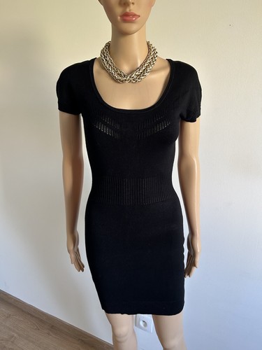 Robe noire manches courtes - robe,