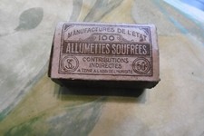 Boite allumettes soufrees - allumettes,