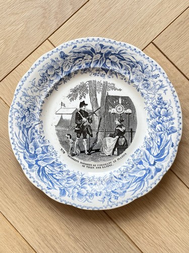 Ancienne assiette parlante - ancienne,