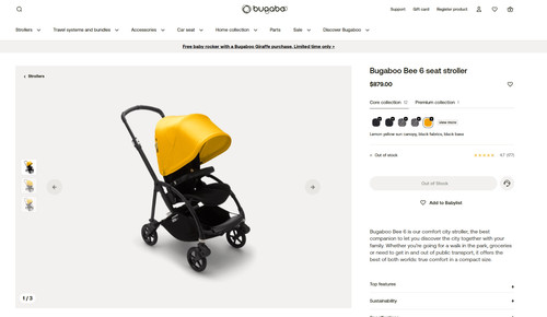 Bugaboo bee stroller - bugaboo,