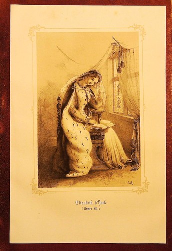 Gravure 1852 elisabeth york - 1852, d'york