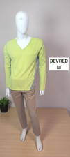 Devred Taille M Homme  Superbe pull anis col v homme en coton pullover