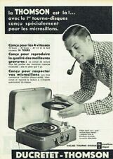 publicité Advertising 0321 1957  Ducretet-Thomson  valise tourne disque microsil