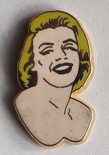 Pin's Ciné, cinéma, actrice Marylin Monroe , or
