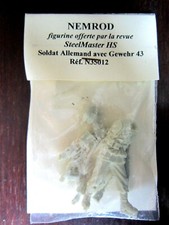 FIGURINE KIT NEMROD 35012 SOLDAT ALLEMAND AVEC GEWEHR 1943