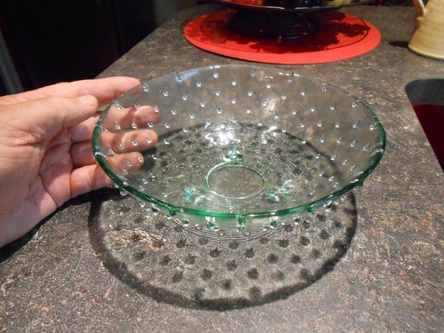 Ancien petit plat verre vert - ancien,