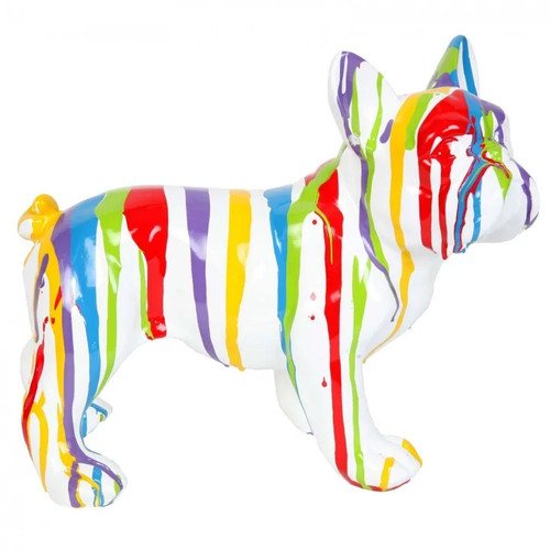 Statue chien bouledogue