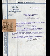 PLANCHES-en-MONTAGNE (39) BOIS / SCIERIE "Léon GENISSET / Gaetan COLLIN" en 1935