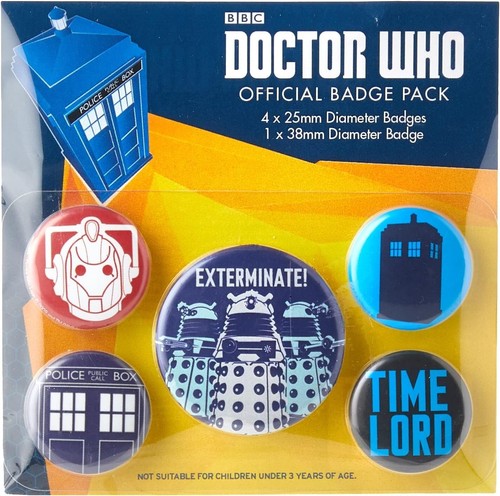 Pack badges doctor who - pack, bbc