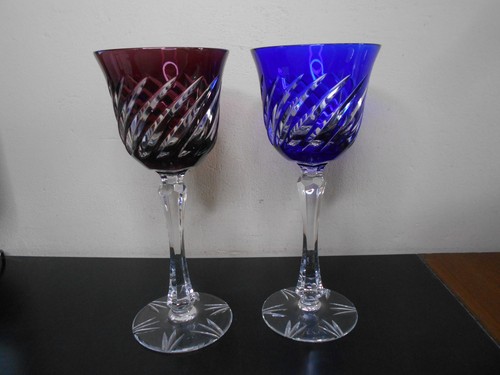 Grands verres vin cristal - verres,