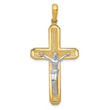 Pendentif Crucifix Creux En Or