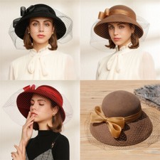 Chapeau bowler femme laine