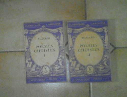 Ronsard poésies choisies - poésies,