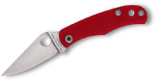 Couteau Spyderco Bug Micro-Size Slipjoint Lame Acier 12C27 Manche Red SC133GRDP