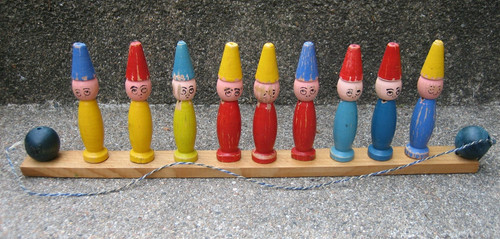 Ancien jeu quilles en - ancien, de