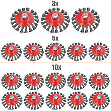 3-5-10-pcs Rotary Fil D'Acier Brosse pour Meuleuse d'angle Twisted Brosse 115mm