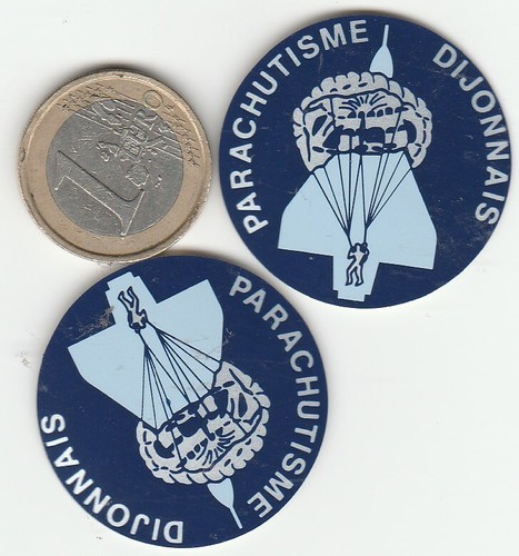 Autocollant parachutisme - autocollant, .