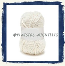 4 PELOTES DE COTON AVISO ecru neuves